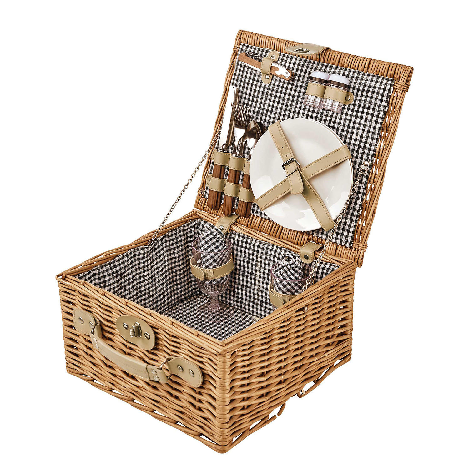 PICKNICKKORB A Day In The Park - Braun, Glas/Keramik (32/18/32cm) - Butlers