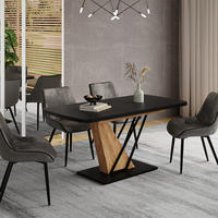 JÍDELNÍ STŮL Fenaro Černý/zlatý dub - medově dubová/černá, kompozitní dřevo (80/120/77.4cm) - Vicco