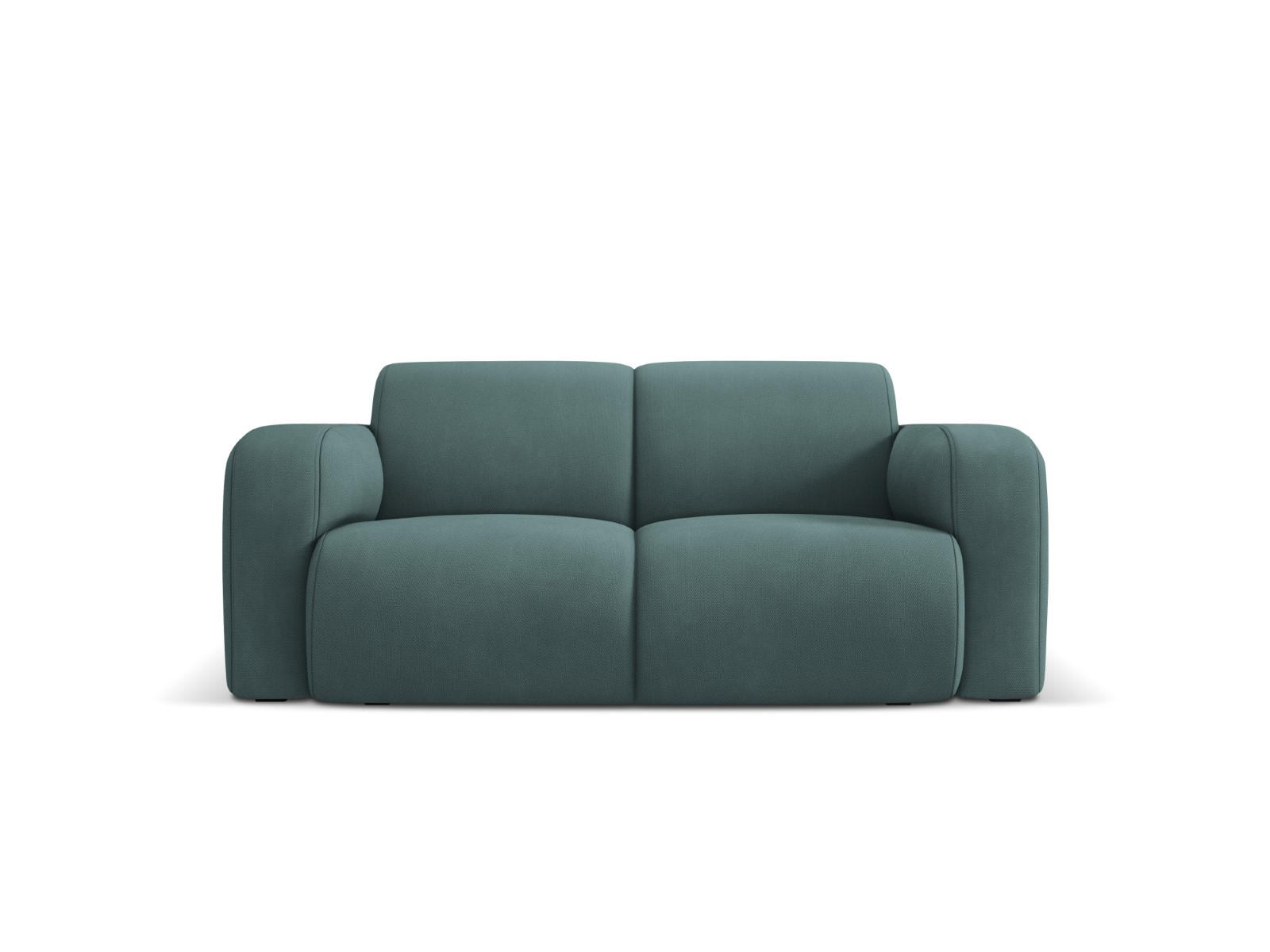 SOFA Molino aus strukturiertem Stoff meergrün 2 Sitzplätze - Smaragdgrün, Textil (95/72/170cm) - Micadoni