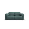 SOFA Molino aus strukturiertem Stoff meergrün 2 Sitzplätze - Smaragdgrün, Textil (95/72/170cm) - Micadoni