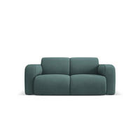 SOFA Molino aus strukturiertem Stoff meergrün 2 Sitzplätze - Smaragdgrün, Textil (95/72/170cm) - Micadoni