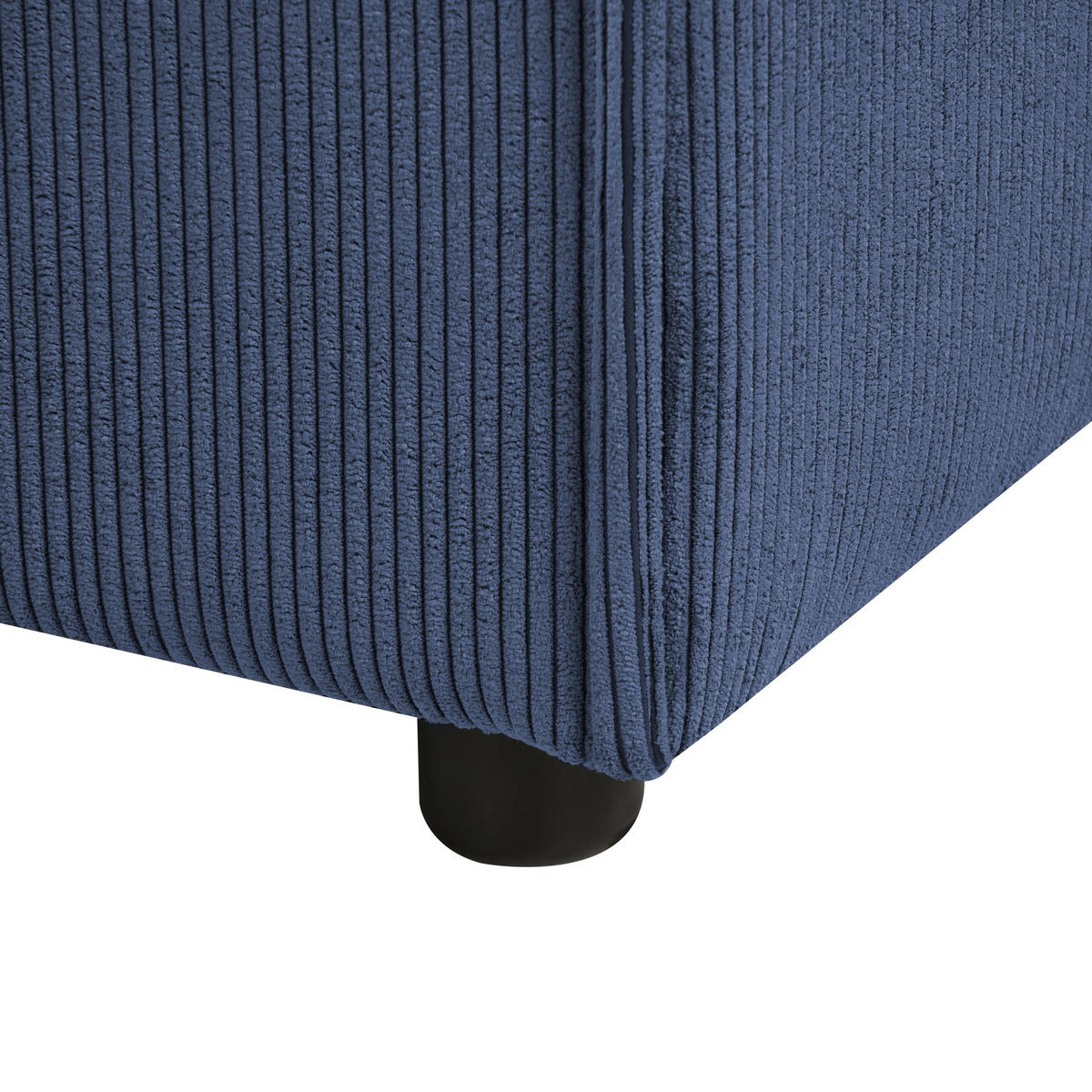 OTTOMANE Blau Ardal - Blau/Schwarz, Textil (86/45/86cm) - Beliani