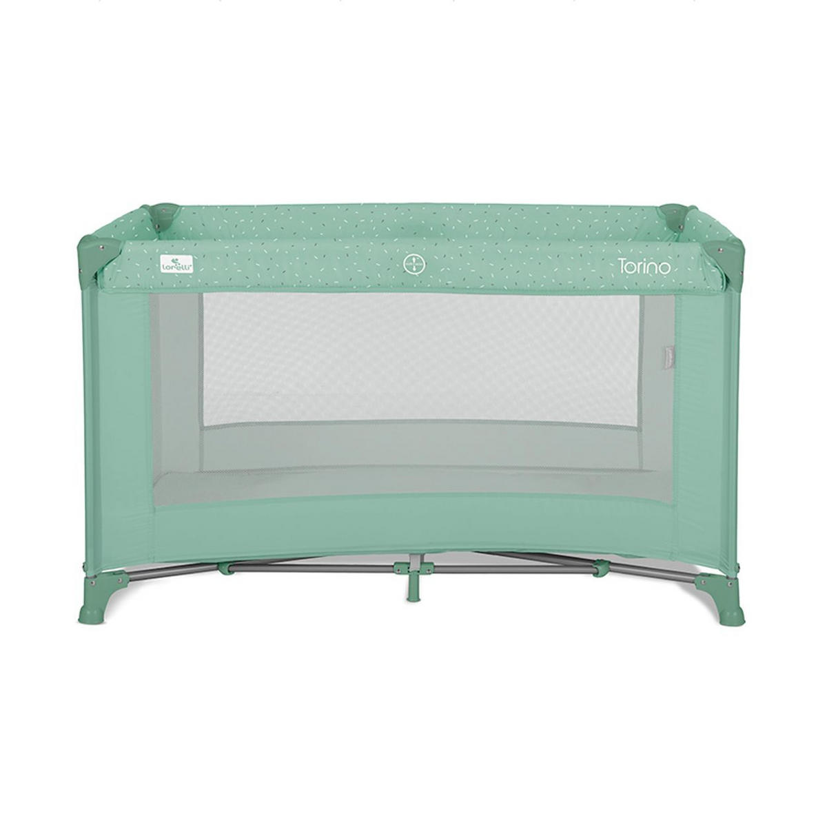 REISEBETT Torino hellgrün Laufstall seitlicher Eingang, Tragetasche, Faltmatratze - Grün, Kunststoff (60/120cm) - Lorelli