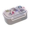 LUNCHBOX Helden, grau 17 x 11 x 7 cm - Grau, Kunststoff (11/7/17cm) - Sigikid