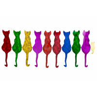 WANDDEKO Bunt 116/46 cm - Multicolor, Metall (3/46/3cm) - KUNSTLOFT