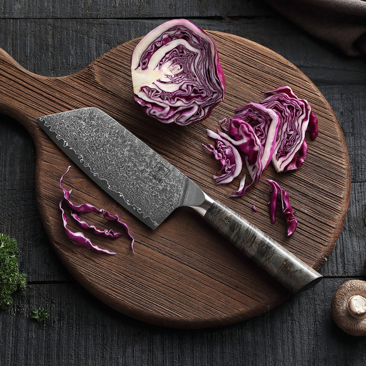 NAKIRIMESSER 17 cm - Ahornfarben, Holz/Metall (30cm) - Zayiko