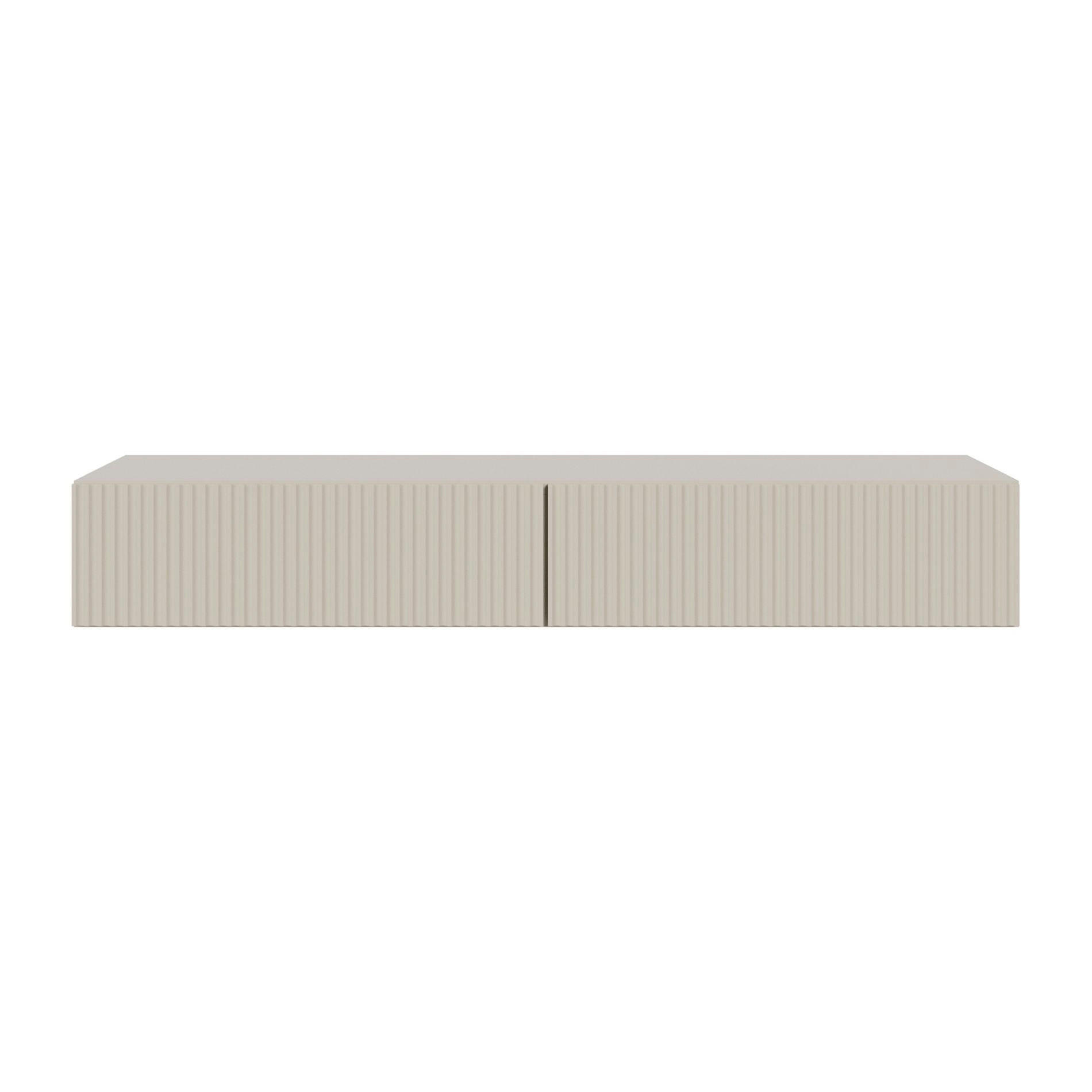 HÄNGE-SCHMINKTISCH Veldio greige 110 cm - Taupe, Holzwerkstoff (110/16/40cm) - Selsey