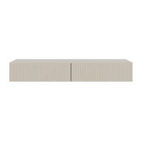 HÄNGE-SCHMINKTISCH Veldio greige 110 cm - Taupe, Holzwerkstoff (110/16/40cm) - Selsey