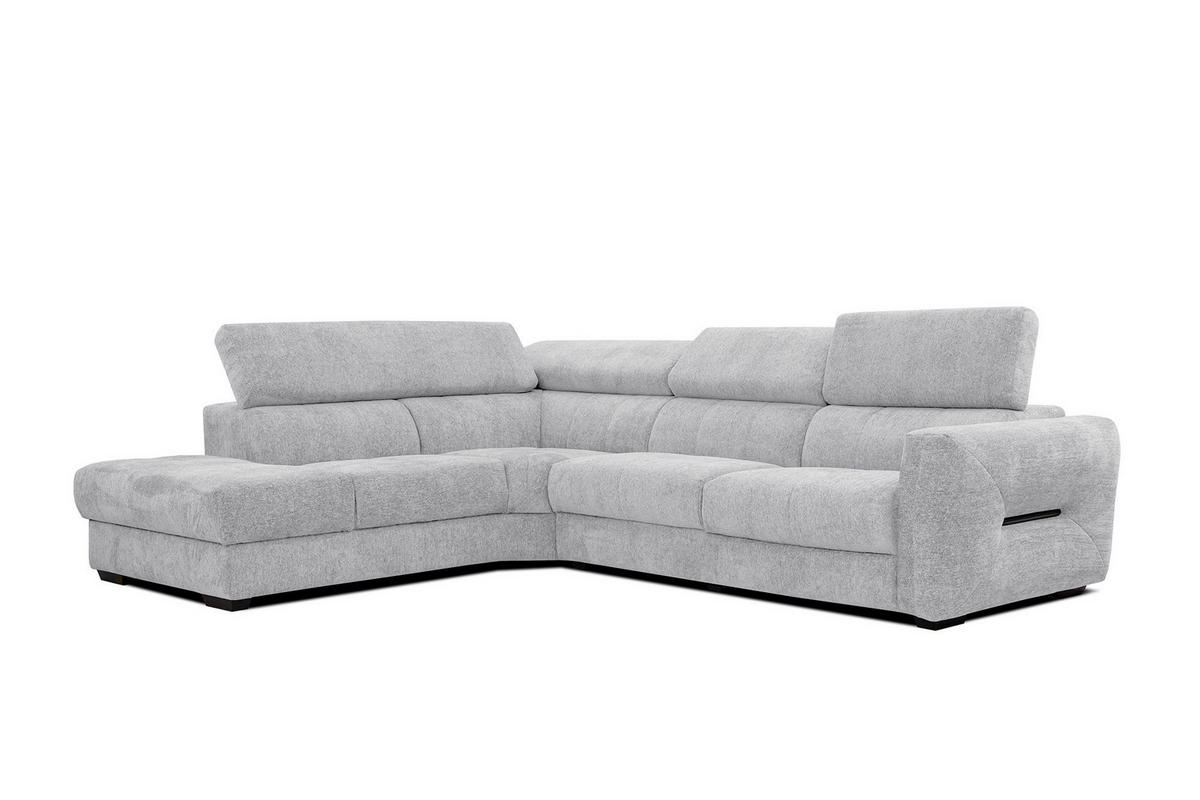 ECKSOFA CALVERA 5-Sitzer, hellgrau - Hellgrau, Holzwerkstoff/Textil (239/298cm) - Courtois Laville