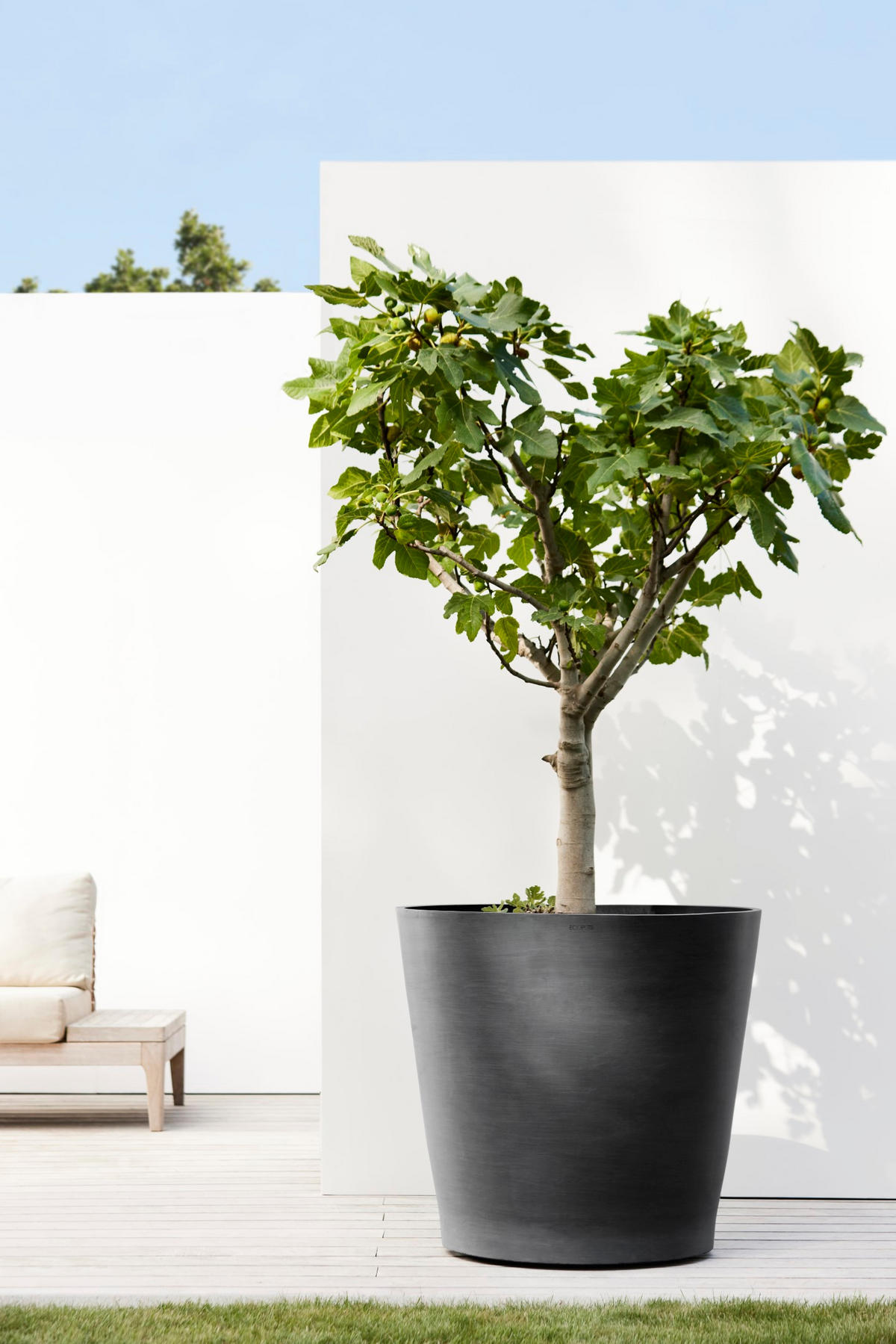 BLUMENTOPF Amsterdam Wheels 80/74,2 cm Dunkelgrau - Dunkelgrau, Kunststoff (80/74.2cm) - Ecopots