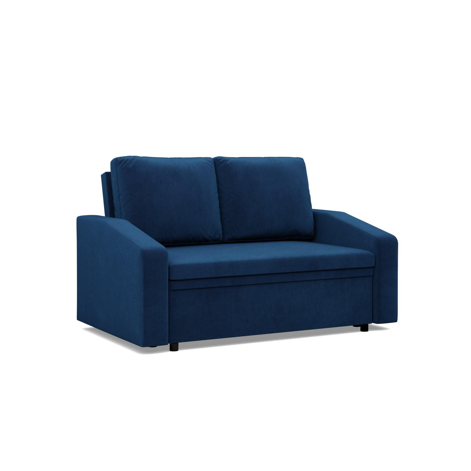 SOFA 2-SITZER MIT SCHLAFFUNKTION NEO, Dunkelblau - Blau, Textil (148/90/87cm)