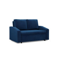 SOFA 2-SITZER MIT SCHLAFFUNKTION NEO, Dunkelblau - Blau, Textil (148/90/87cm)