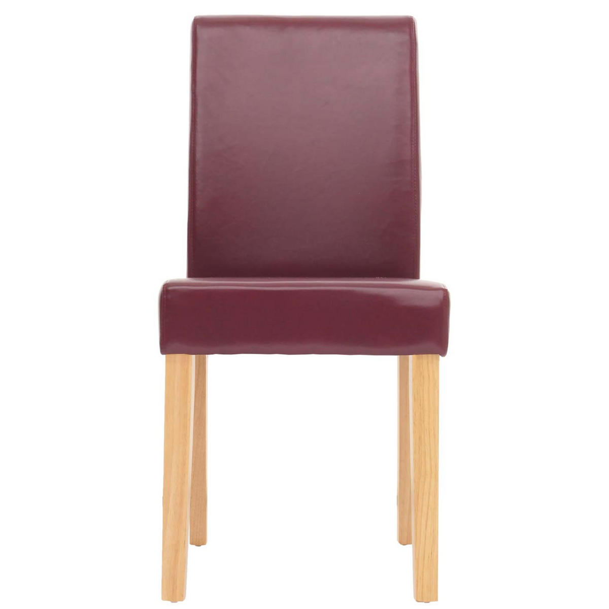 ESSZIMMERSTUHL Rot, Braun 4er-Set - Rot/Braun, Textil (43/90/56cm) - MCW