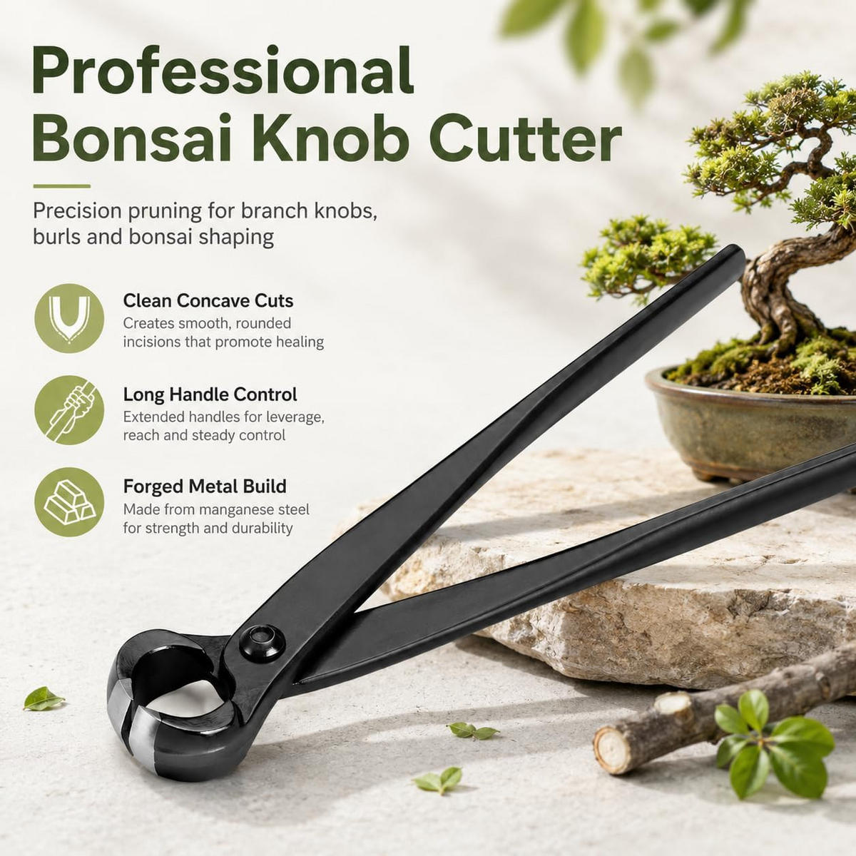 ZANGE – 210 mm – für präzise Schnittarbeiten, geeignet zum Beschneiden kleiner Äste. - Schwarz, Metall (21/1/1cm) - DCA