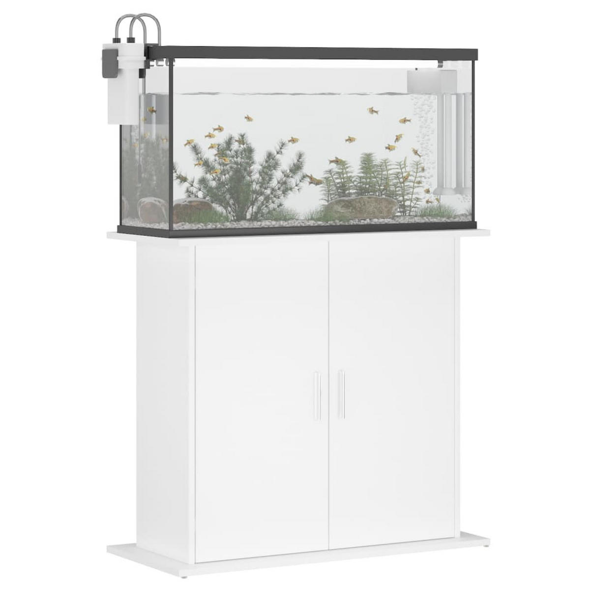 AQUARIUMSTÄNDER Weiss 81/36/73 Cm Holzwerkstoff - Weiß, Holzwerkstoff (36/73/81cm) - vidaXL