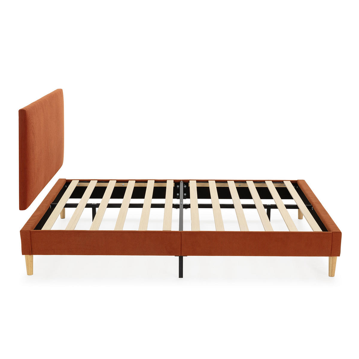 POLSTERBETT + kopfteil Bari 160x200 cm, Rot - Rot, Textil (200/160cm) - VS Venta-stock