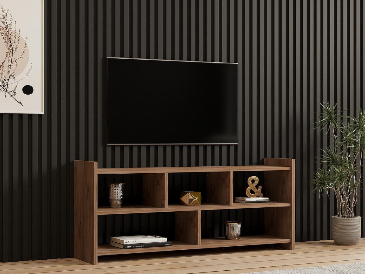 TV-MÖBEL Pera Kiefer Atlantik - Braun, Holz (117/55/28cm) - Habitat Garten