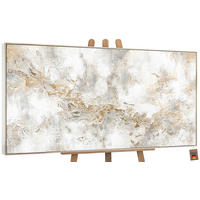 GEMÄLDE Geschichte Schattenfugenrahmen Beige 200x100 cm - Beige, Holz (200/100cm) - YS-art gallery
