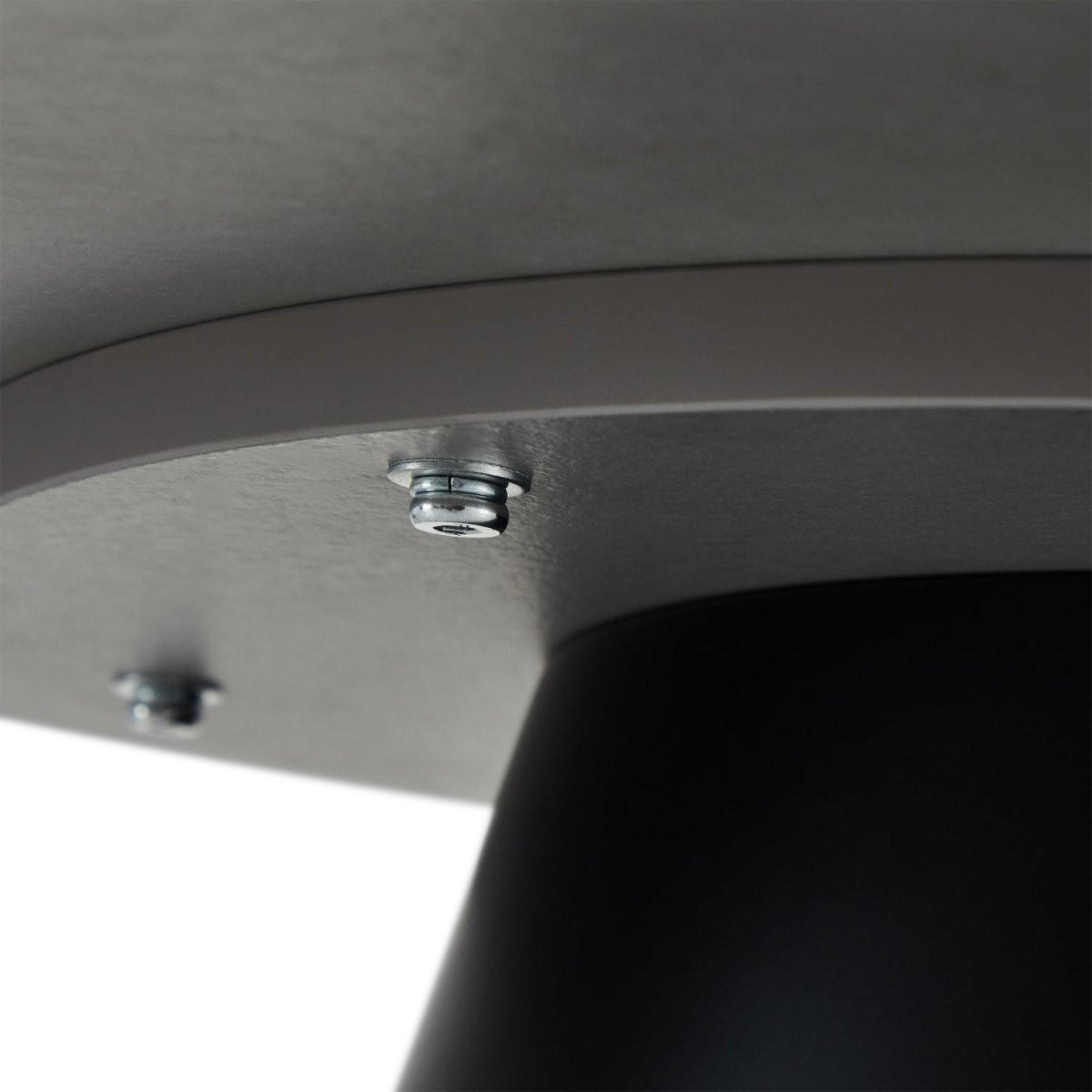 COUCHTISCHE 2er Set Hellgrau - Schwarz/Braun, Leder/Holzwerkstoff (0.75/0.75/114cm) - Furnhouse