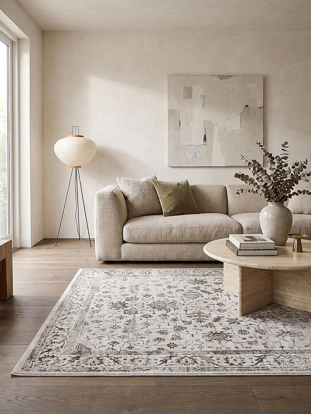 KURZFLORTEPPICH Orientalisch KAVALA Polyester Creme 160 x 230 cm - Beige, Textil (160/230cm) - KADIMA DESIGN