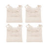 STUHLKISSEN Fino mit Schleifenband elfenbein 4er Set - Champagner, Textil (46/42/7cm) - Magma Heimtexx