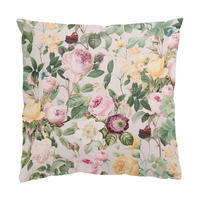 KISSENBEZUG Vintage Blumen Illustration XXL 40/40 cm - Rosa, Textil (40/40cm) - Bilderwelten