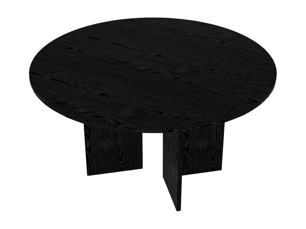 ESSTISCH - 6 Personen - holz - schwarz Topania - Schwarz, Holz (138/138/75cm) - Vente-Unique