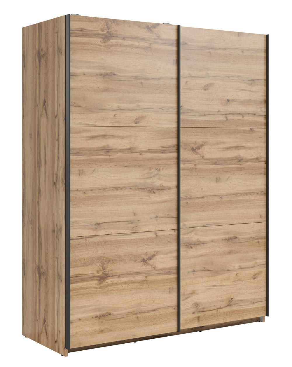 Feldmann-Wohnen Schwebetürenschrank Eiche Wotan 153.5x195.5x60 cm