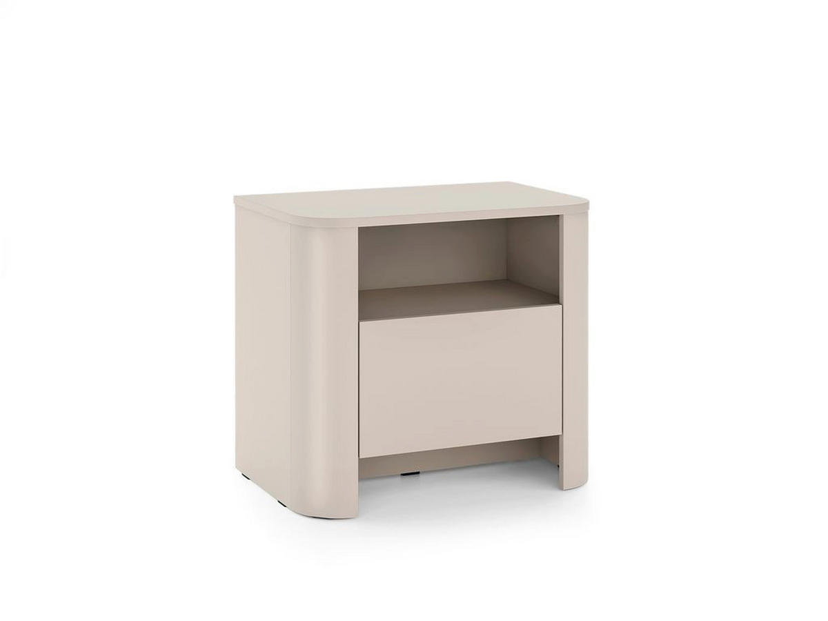 NACHTTISCH – S52 – BARI – Kaschmir – Moderner Beistelltisch mit Schublade - Kaschmir, Holzwerkstoff (58/52/39cm) - hi-markt