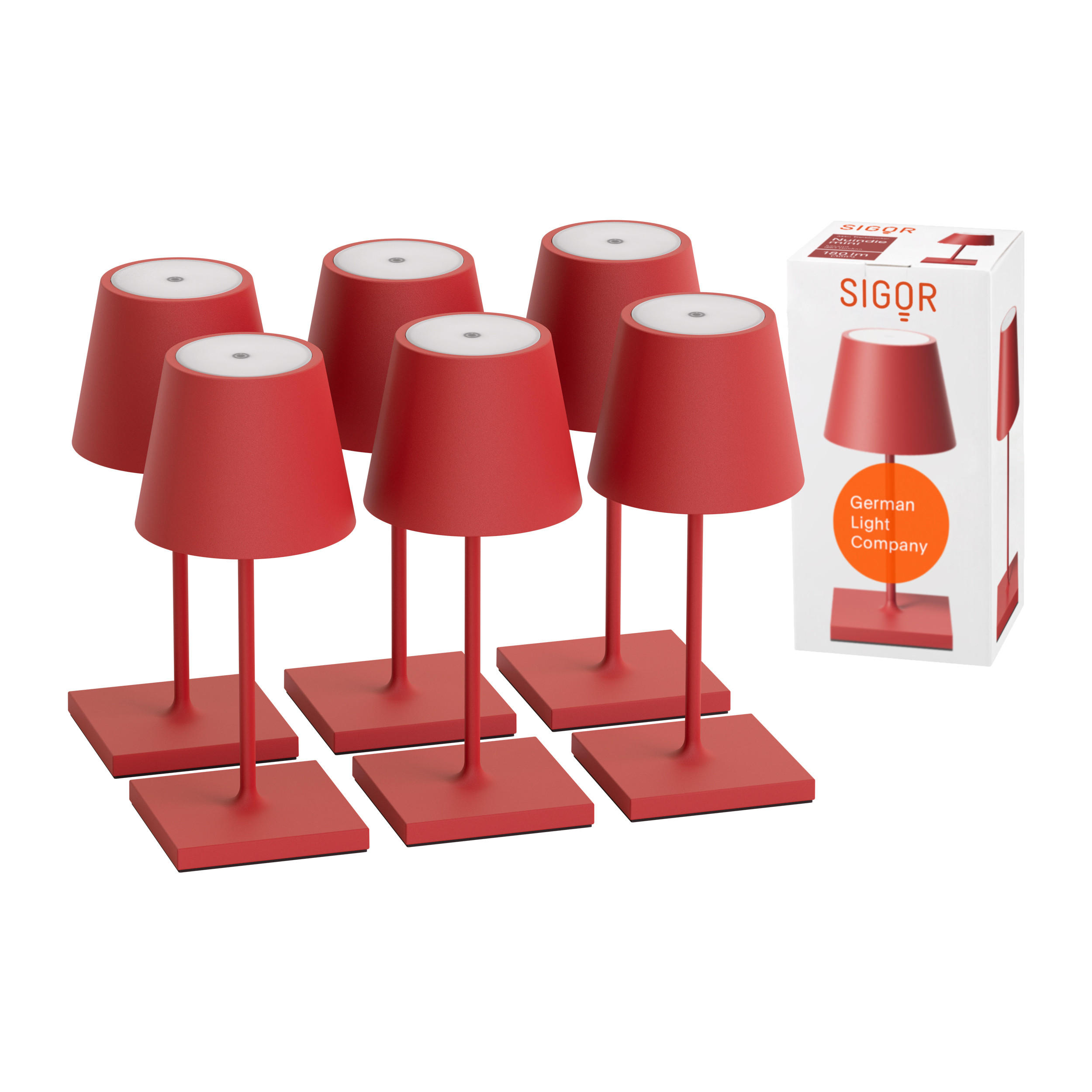 Sigor Led Rot 10x25x25 cm