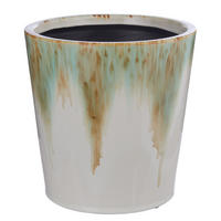 BLUMENÜBERTOPF Gradient - Beige, Keramik (19/19/19cm) - BUTLERS