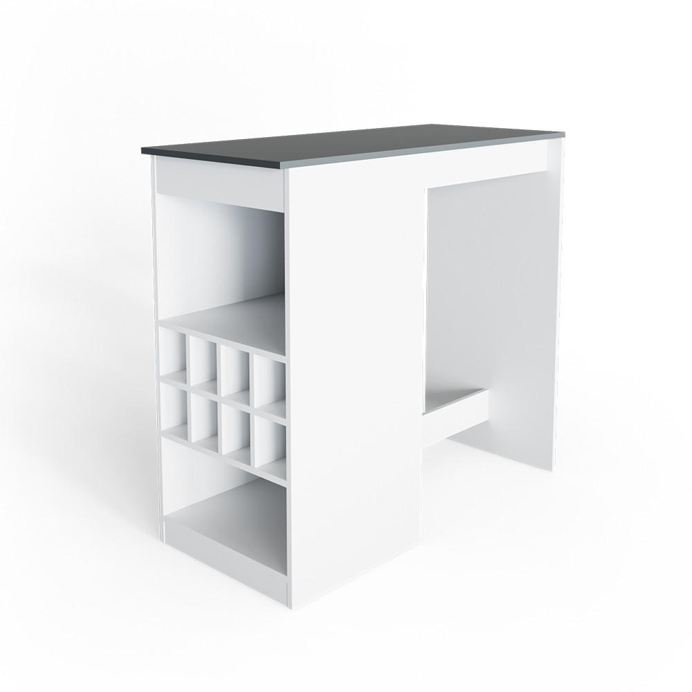 BARTISCH Ross Weiß/Anthrazit 115 x 50 cm - Anthrazit/Weiß, Holzwerkstoff (115/104.6/50cm) - Vicco