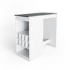 BARTISCH Ross Weiß/Anthrazit 115 x 50 cm - Anthrazit/Weiß, Holzwerkstoff (115/104.6/50cm) - Vicco