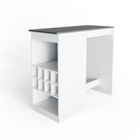 BARTISCH Ross Weiß/Anthrazit 115 x 50 cm - Anthrazit/Weiß, Holzwerkstoff (115/104.6/50cm) - Vicco