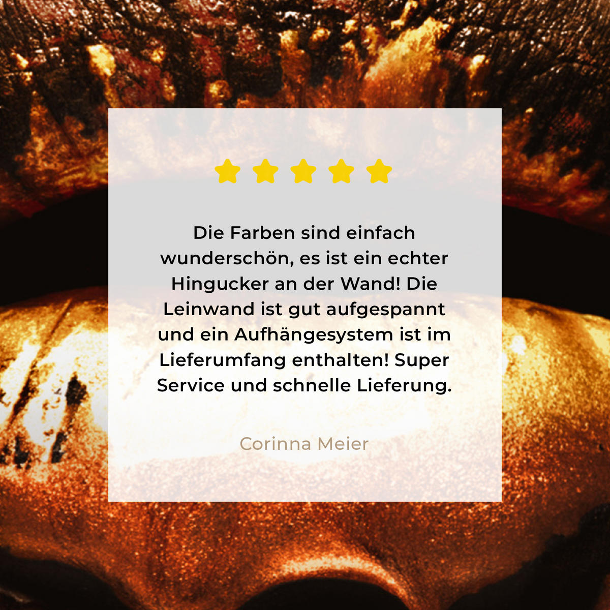 LEINWANDBILD Gold - Lippen - Kunst - Gold - Luxus - Abstrakt 20x20 cm - Kupferfarben, Textil (20/20cm) - MuchoWow