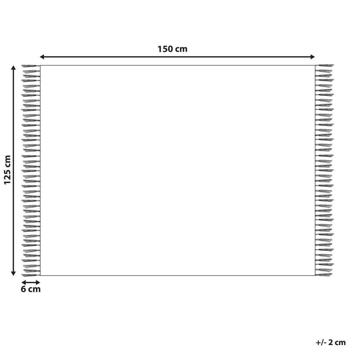 DECKE Mintgrün Betali 125/150 cm - Mintgrün, Naturmaterialien/Textil (125/150cm) - Beliani