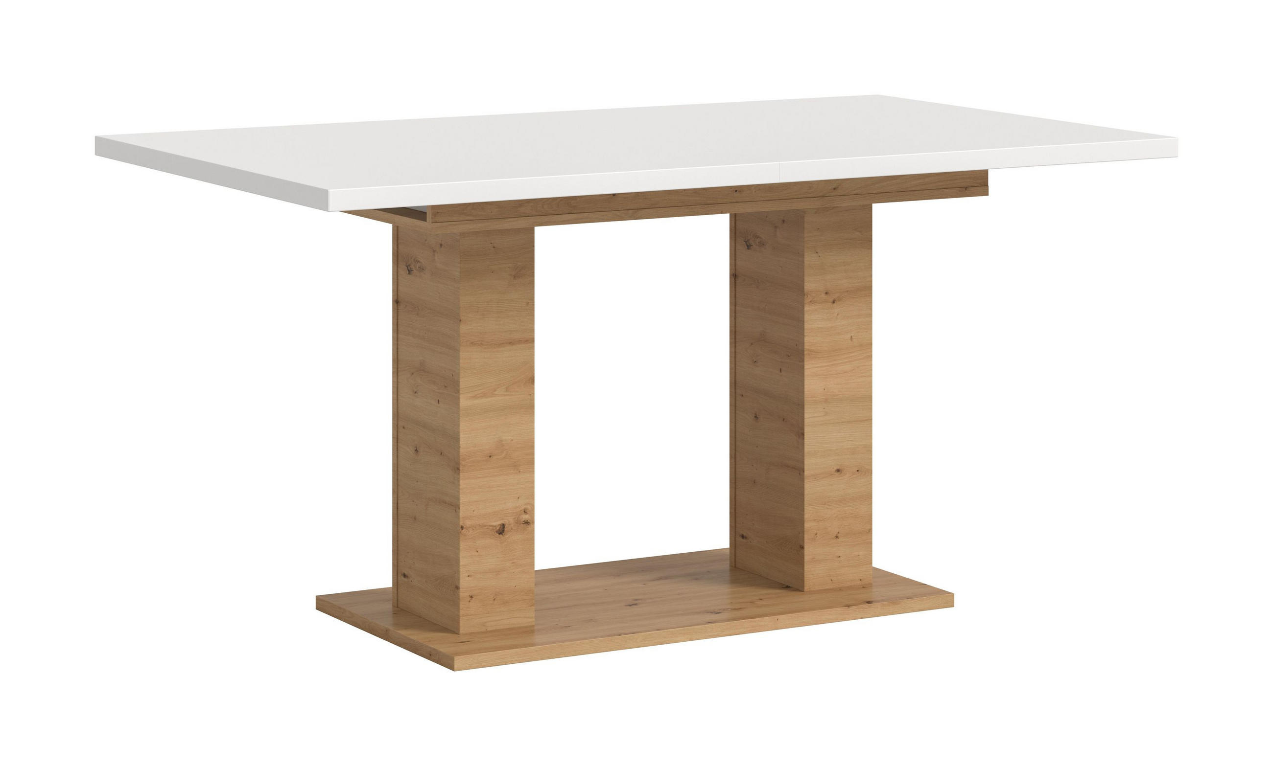ESSTISCH MOTION (B/H/T: ca. 150/76/90 cm) in Artisan Oak Nachbildung/weiß - Eiche Artisan, Holzwerkstoff (90/150/76cm)