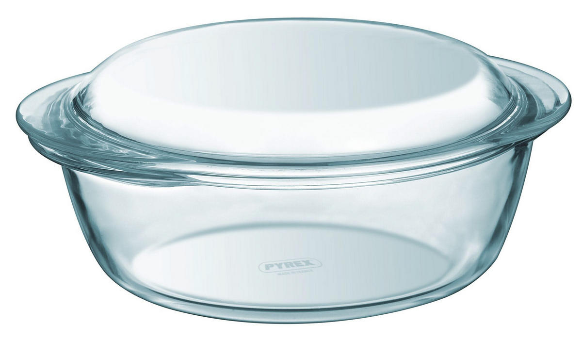 AUFLAUFFORM - mit Deckel - Essentials - - ø 20 cm / 2.1 Liter - Transparent, Glas (20cm)