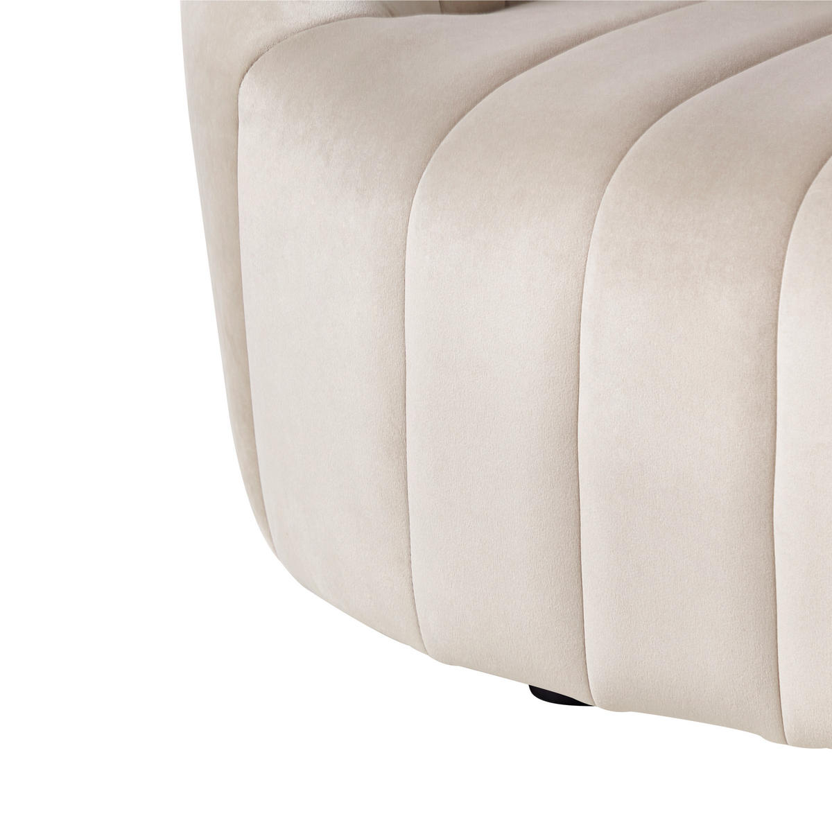 POHOVKA 2-místná Sametová látka Béžová Malung - béžová, textil (141/68/77cm) - Beliani
