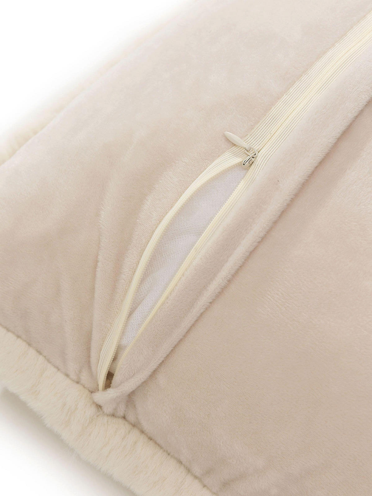 KISSENBEZUG Dave Cream 45x45 cm - Creme, Textil (45/45cm) - benuta Nest