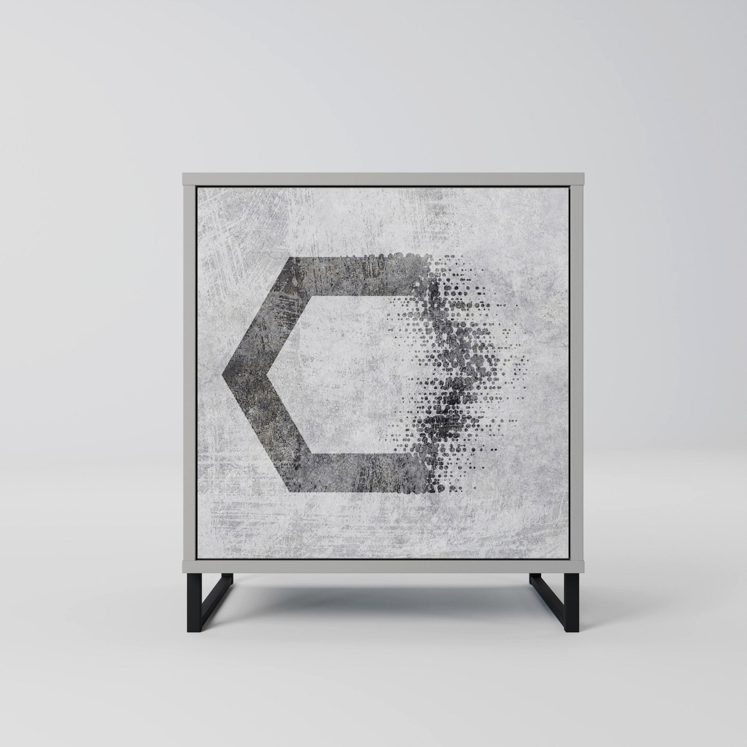 SpaceRebels Sideboard Grau 57.5x67.5x42 cm