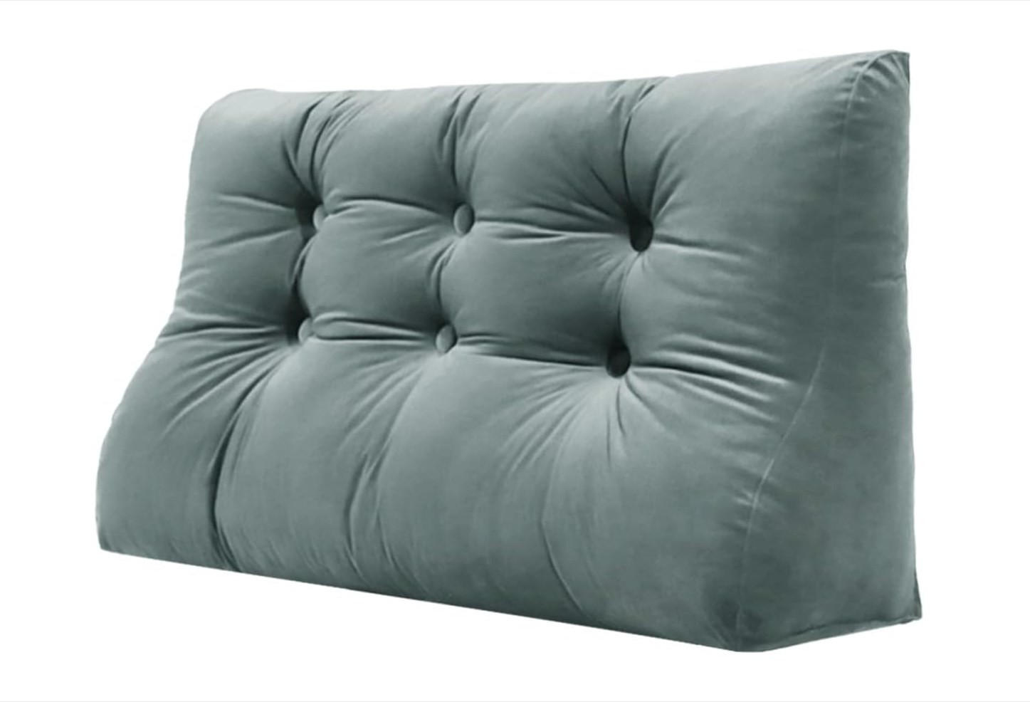 RÜCKENKISSEN Körperkontur Samtlook Grau 100 cm - Grau, Textil (55/100cm) - Vercart