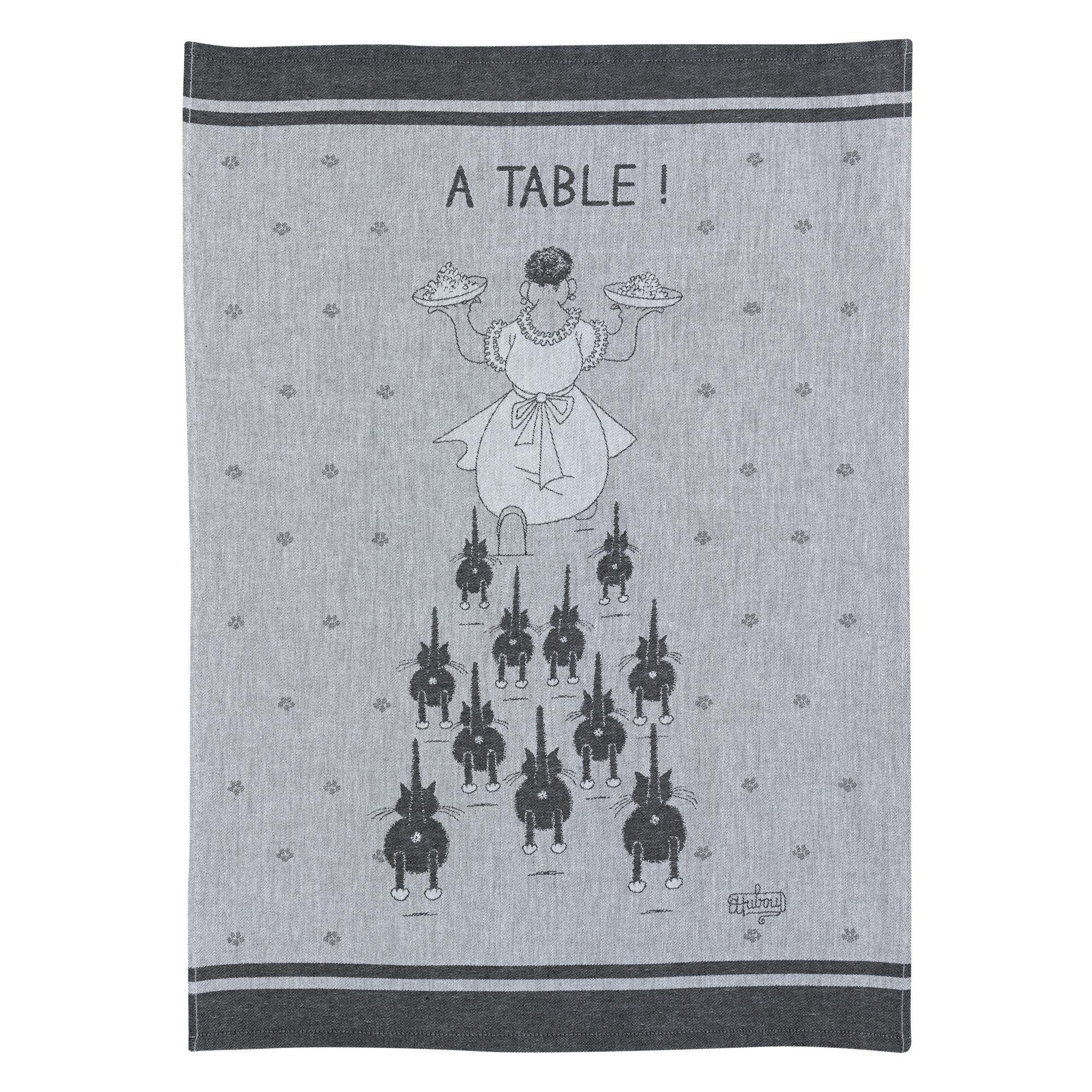 Winkler Jacquard-Geschirrtuch Grau 50x70 cm