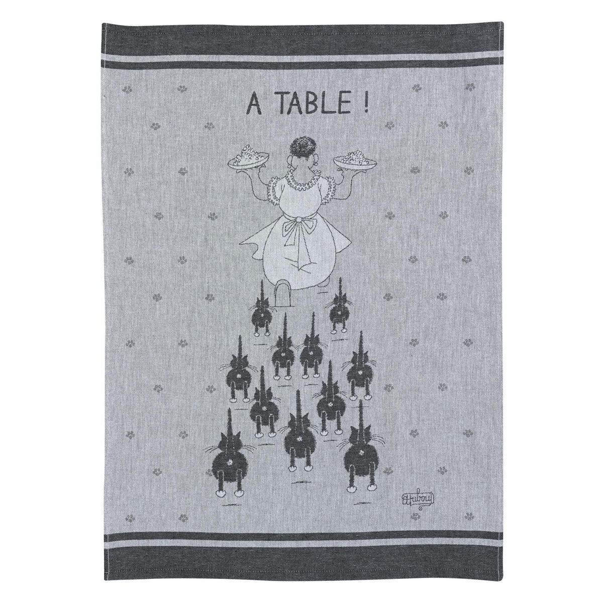 JACQUARD-GESCHIRRTUCH À table umbra 50 x 70 cm - Grau, Textil (50/70cm) - Winkler
