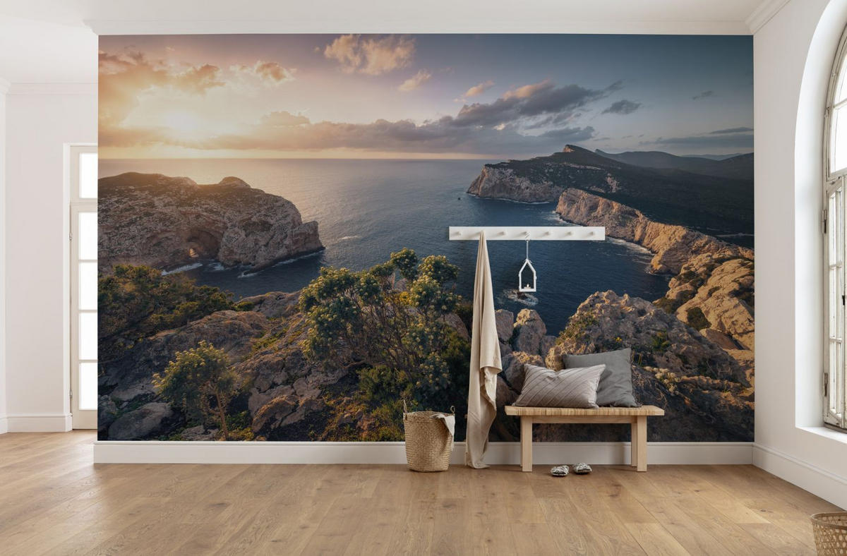 FOTOTAPETE Landschaft 450 x 280 cm - Multicolor, Papier (450/280cm) - Sanders & Sanders