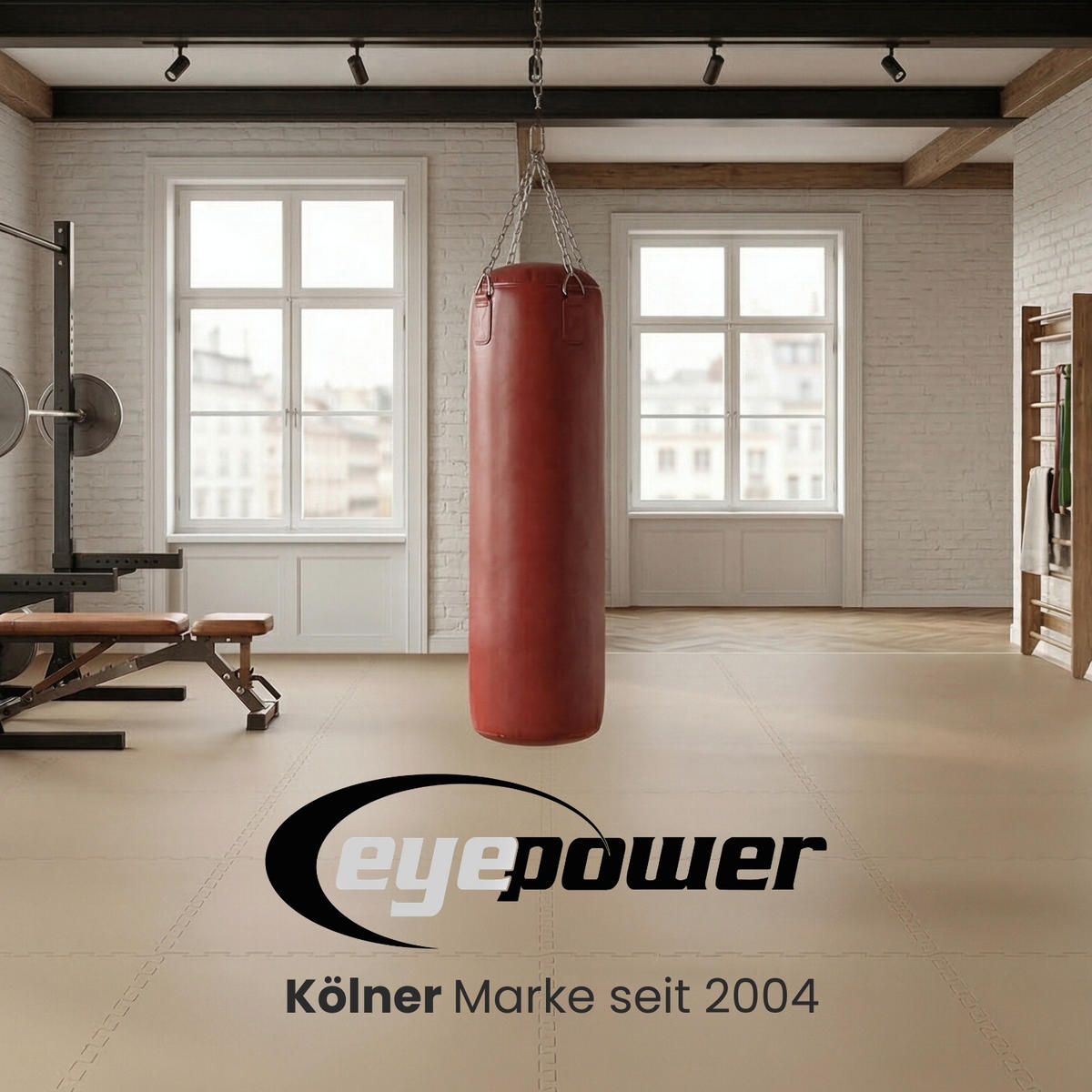 BODENSCHUTZMATTE, 50x50x2.5 cm, 4er Set, Beige/Braun - Beige, Kunststoff (50/50cm) - eyepower
