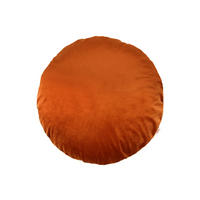 KISSENHÜLLE Rund Samt&Sonders rost-orange 60 cm Ø - Dunkelorange, Textil (60/60cm) - beties Heimtextil