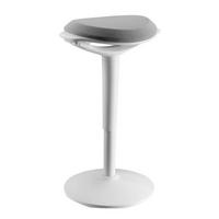 BÜROHOCKER ASTORIA - Grau, Textil (42/73/38cm) - CARO-Möbel