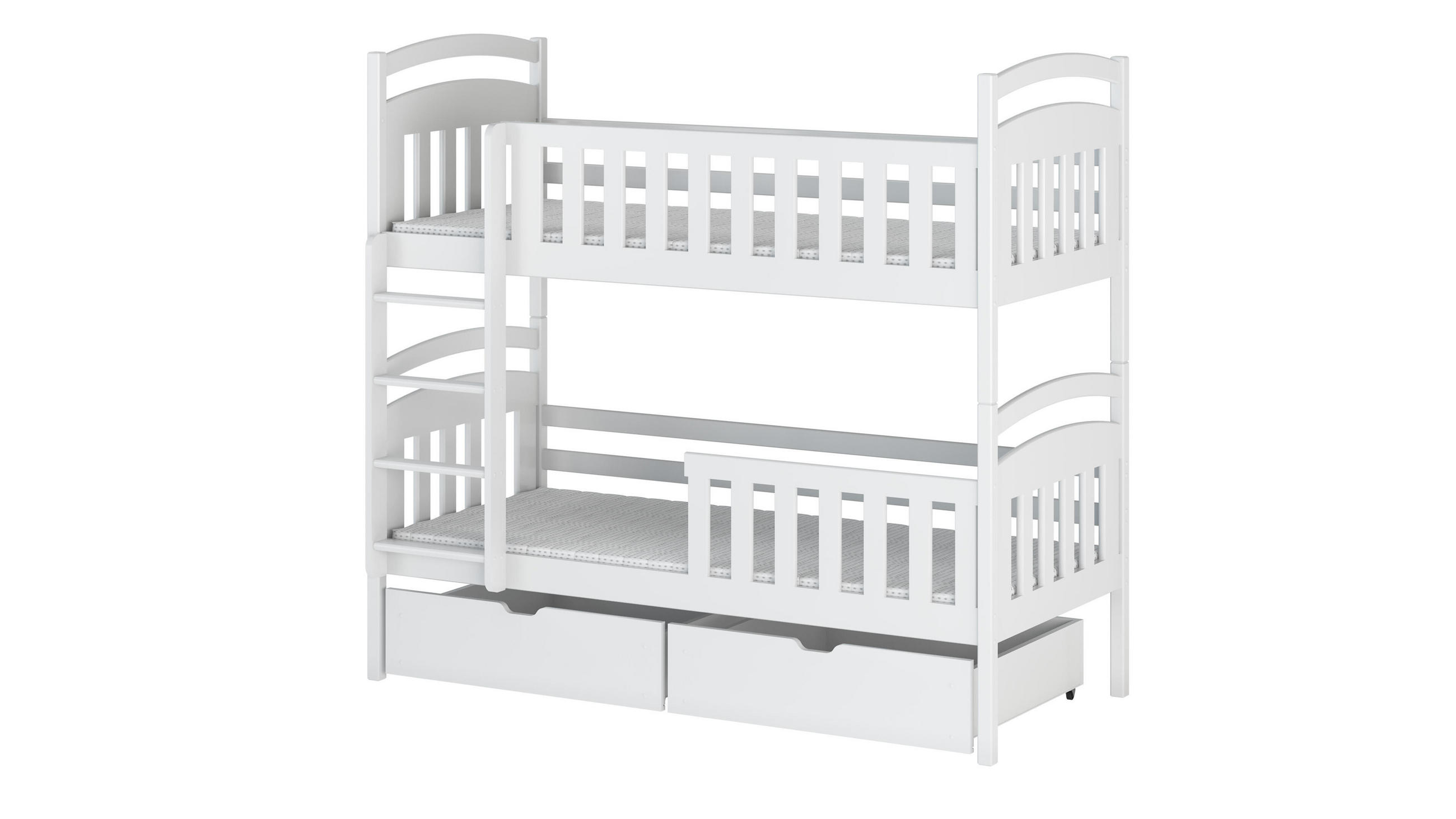 ETAGENBETT WEIß - Weiß, Holz (90/200cm) - FURNLUX