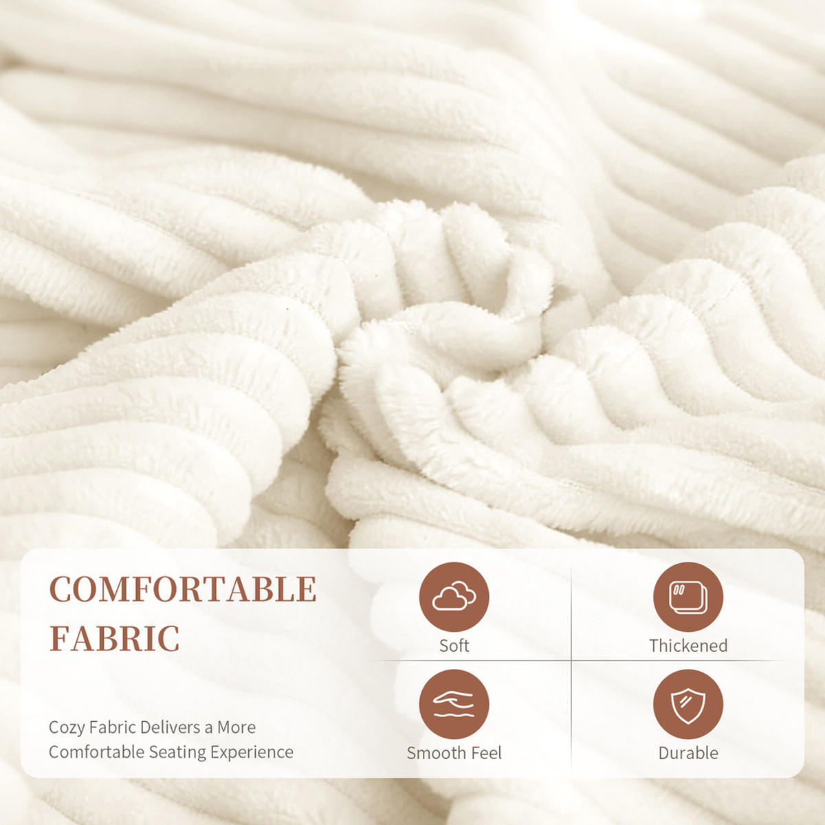 SITZSACK 87x86x40cm Stauraum Quasten - Weiß, Textil (86/33/87cm) - Raelunyi
